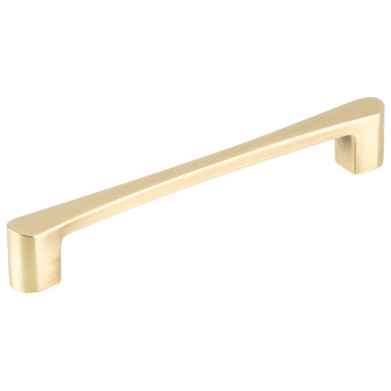 Contemporary Pull, 6-5/16" Center-to-Center, Satin Brass